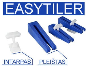 Kiilud Easytiler plaatide tasandussüsteemile 1.5mm 200tk. (199072) цена и информация | Ручной инструмент, 18 В 125 мм бесщеточная угловая шлифовальная машина для Makita Cordless, замена литий-ионного аккумулятора | hansapost.ee