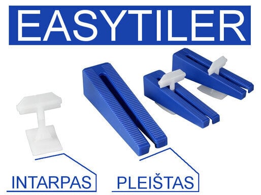 Kiilud Easytiler plaatide tasandussüsteemile 1.5mm 200tk. (199072) hind ja info | Käsitööriistad | hansapost.ee