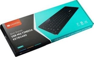 Canyon juhtmega multimeedia klaviatuur CNS-HKB5RU цена и информация | Клавиатуры | hansapost.ee