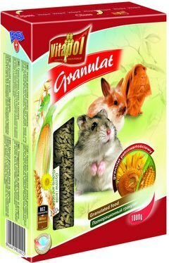 Hamstri ja küüliku toit heinagraanulid Vitapol, 1 kg цена и информация | Toit väikeloomadele | hansapost.ee