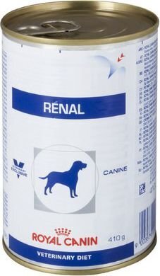 Royal Canin neerupuudulikkusega koertele Renal, 410 g цена и информация | Koerakonservid | hansapost.ee