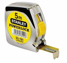 Рулетка Stanley 33 194 Powerlock 5M 0 33 194 цена и информация | Механические инструменты | hansapost.ee