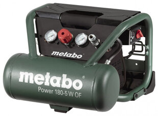 Õlivaba kompressor Metabo Power 180-5 W OF hind ja info | Kompressorid | hansapost.ee