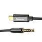 Baseus Yiven audio M01 USB type-C / mini-jack (3,5 mm) 1,2 m juhe, Must цена и информация | Mobiiltelefonide kaablid | hansapost.ee