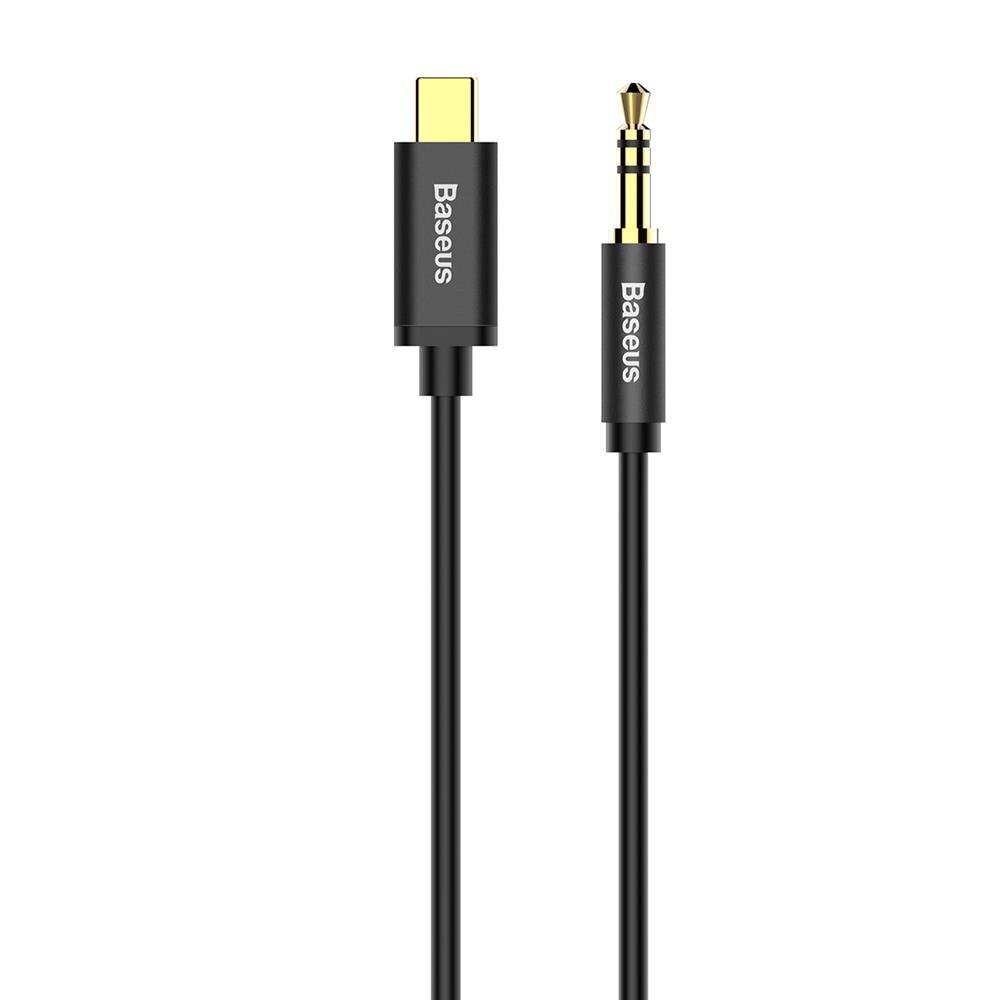 Baseus Yiven audio M01 USB type-C / mini-jack (3,5 mm) 1,2 m juhe, Must цена и информация | Mobiiltelefonide kaablid | hansapost.ee