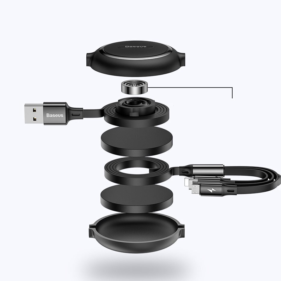 Baseus USB - micro USB / Lightning / USB-C, 35 cm - 120 cm, punane цена и информация | Mobiiltelefonide kaablid | hansapost.ee