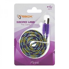 Sbox USB-103CF-U, USB->Micro USB 2.0 M/M, 1m hind ja info | Sbox Mobiiltelefonid, fotokaamerad, nutiseadmed | hansapost.ee