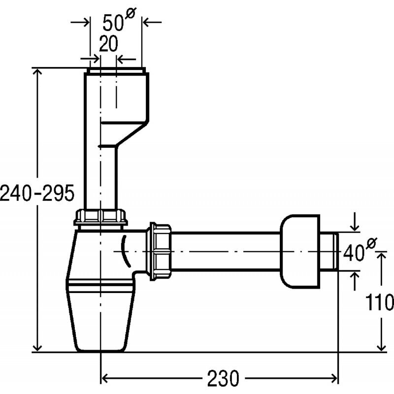 Sifoon pissuaarile Viega 112 271, 50x40 mm hind ja info | Sifoonid ja põhjaklapid | hansapost.ee