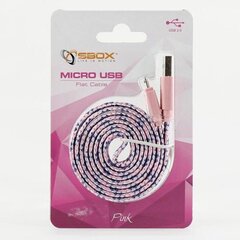 Sbox USB->Micro USB 2.0 M/M, 1m hind ja info | Sbox Mobiiltelefonid, fotokaamerad, nutiseadmed | hansapost.ee