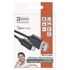 USB 2.0 A/M - micro B/M 0,2м цена и информация | EMOS Телефоны и аксессуары | hansapost.ee