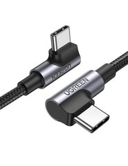 Ugreen elbow USB Typ C - USB Typ C cable Quick Charge Power Delivery 100 W 5 A 1 m black (US335 70696) цена и информация | Кабели для телефонов | hansapost.ee