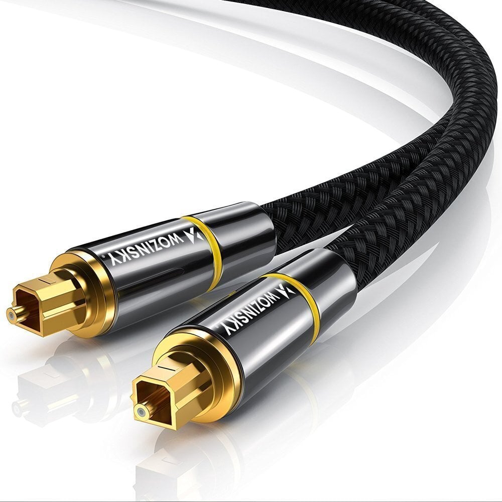 Wozinsky digital optical audio fiber cable Toslink SPDIF WOPT-20, 2 m цена и информация | Mobiiltelefonide kaablid | hansapost.ee