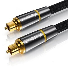 Wozinsky digital optical audio fiber cable Toslink SPDIF 2m black (WOPT-20) цена и информация | Кабели для телефонов | hansapost.ee