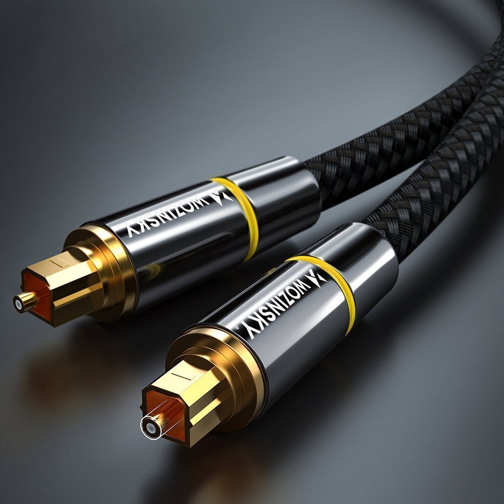 Wozinsky digital optical audio fiber cable Toslink SPDIF WOPT-20, 2 m цена и информация | Mobiiltelefonide kaablid | hansapost.ee