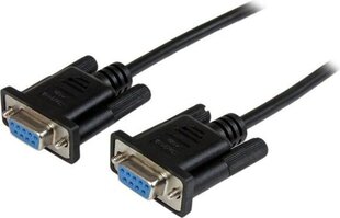 STARTECH 2m Black DB9 Null Modem Cable hind ja info | Juhtmed ja kaablid | hansapost.ee