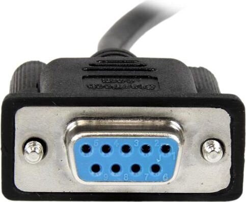 STARTECH 2m Black DB9 Null Modem Cable hind ja info | Juhtmed ja kaablid | hansapost.ee