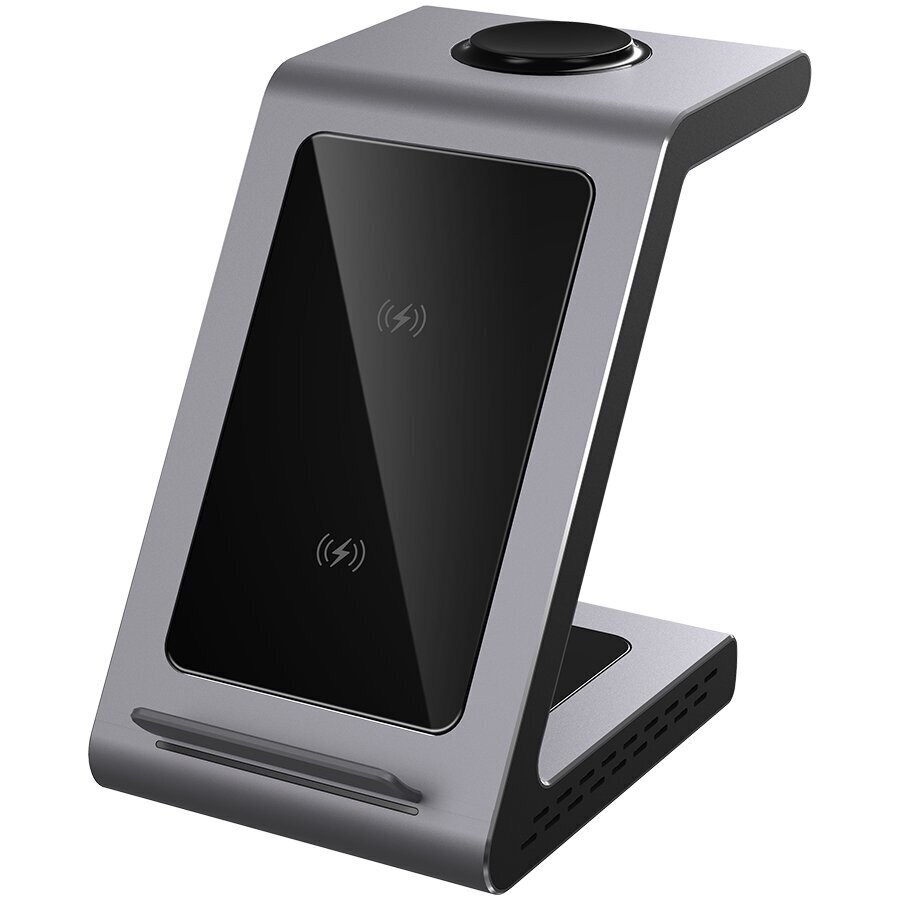 3in1 Juhtmevaba laadimisalus Prestigio ReVolt A8 : iPhone, Apple Watch, AirPods hind ja info | Laadijad mobiiltelefonidele | hansapost.ee