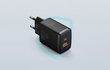 Laadija Baseus CCXJ-B01 USB + Type-C 20W must hind ja info | Laadijad mobiiltelefonidele | hansapost.ee