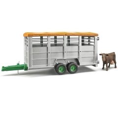 Bruder прицеп для перевозки животных + 1 корова цена и информация | Игрушки для мальчиков | hansapost.ee