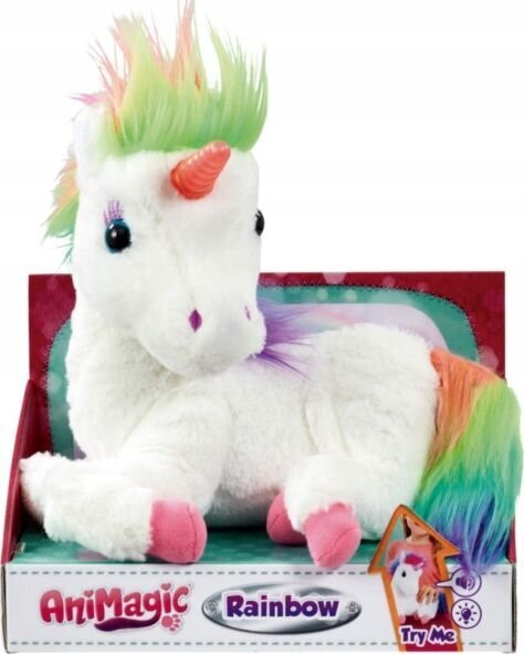 Värvikas ükssarvik Animagic Rainbow - My Glowing Unicorn цена и информация |  Pehmed mänguasjad ja kaisukad | hansapost.ee