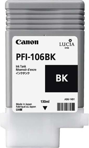 CANON PFI-106BK Black 130ml цена и информация | Tindiprinteri kassetid | hansapost.ee