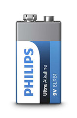 Philips Ultra Alkaline 9V 1x батарея цена и информация | Батерейки | hansapost.ee