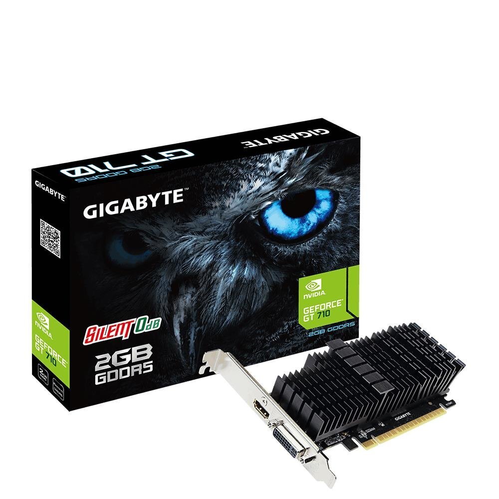 NVIDIA GeForce GT710, 2GB, GDDR5, 64bit цена и информация | Videokaardid | hansapost.ee