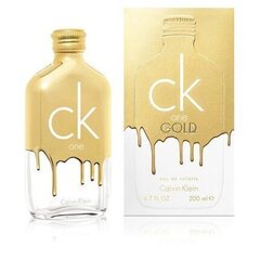 Tualettvesi Calvin Klein CK One Gold EDT naistele/meestele 200 ml hind ja info | Parfüümid naistele | hansapost.ee