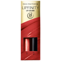 Kauapüsiv huulevärv Lipfinity Lip Colour Max Factor, 1 gab, 120 Hot hind ja info | Huulekosmeetika | hansapost.ee