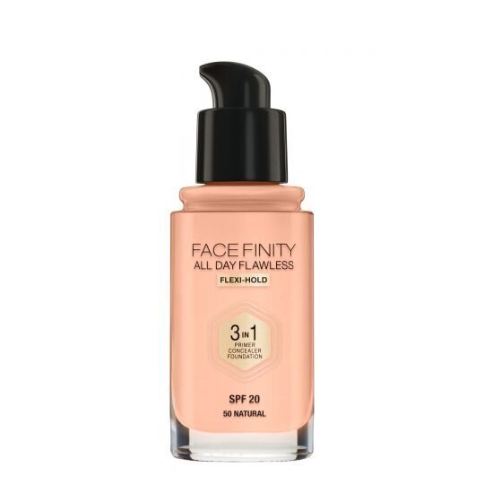 Jumestuskreem Max Factor Facefinity All Day Flawless 3in1, SPF20, 30 ml цена и информация | Jumestuskreemid ja puudrid | hansapost.ee