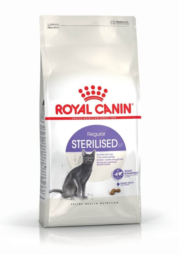 Kuivtoit kassidele Royal Canin Cat Sterilised, 10 kg цена и информация | Kassi kuivtoit ja kassikrõbinad | hansapost.ee