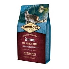 Сухой корм Carni Love с лососем для взрослых, длинношерстных кошек с чувствительной пищеварительной системой, 6 кг цена и информация | Carnilove Для котов | hansapost.ee