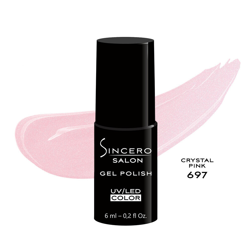 Geelküünelakk "Sincero Salon", 6 ml, CRYSTAL PINK, 697 цена и информация | Küünelakid ja küünelakieemaldajad | hansapost.ee