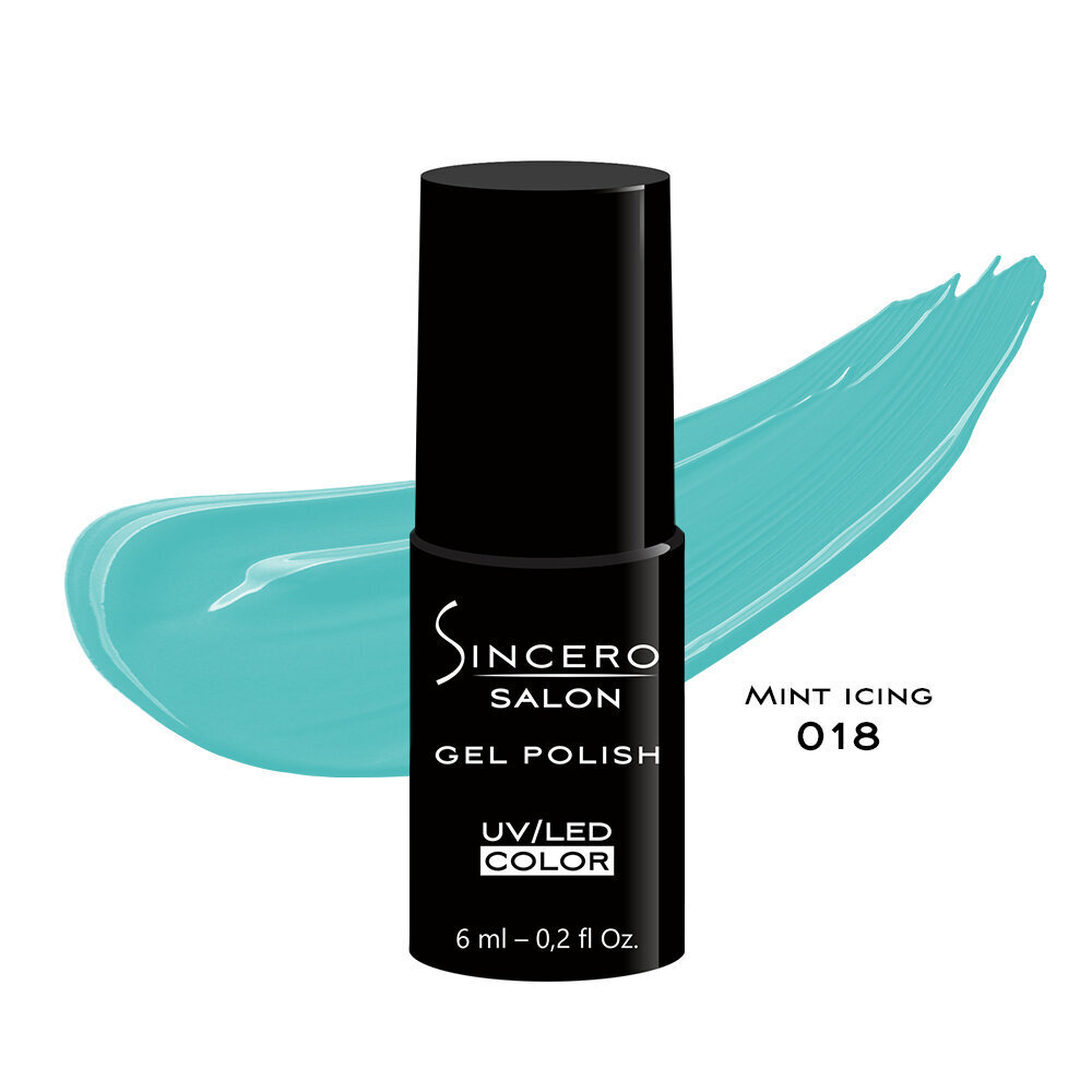 Geelküünelakk "Sincero Salon", 6 ml, MINT ICING, 018 цена и информация | Küünelakid ja küünelakieemaldajad | hansapost.ee