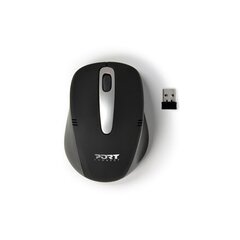 Мышь Mouse Sedona Wireless Optical USB mouse Port Designs, черная цена и информация | Мыши | hansapost.ee