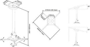 Projektori laekinnitus Multibrackets 3149 hind ja info | Projektori tarvikud | hansapost.ee