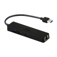i-tec USB 3.0 Metal HUB 3 Port with Gigabit Ethernet Adapter цена и информация | Адаптеры, USB-разветвители | hansapost.ee