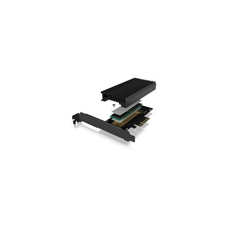 Icy Box IB-PCI214M2-HSL PCIe extension c hind ja info | USB adapterid ja jagajad | hansapost.ee