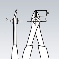 el. külglõiketangid Super Knips 125mm D1,6mm, Knipex цена и информация | Käsitööriistad | hansapost.ee