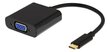 DELTACO USB 3.1 to VGA adapter heliga, USB type C - VGA, 10 cm цена и информация | USB adapterid ja jagajad | hansapost.ee