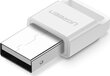 Ugreen US192 USB -adapter, Bluetooth 4.0 Qualcomm aptX, valge цена и информация | USB adapterid ja jagajad | hansapost.ee