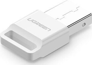 Ugreen US192 адаптер USB, Bluetooth 4.0 Qualcomm aptX, белый цена и информация | Адаптеры и USB-hub | hansapost.ee
