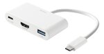 Adapter Deltaco USBC-HDMI23, USB-C/HDMI/USB-A