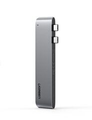 Hub 6-in-2 UGREEN CM251 USB-C MacBook Air / Pro jaoks, hall hind ja info | USB adapterid ja jagajad | hansapost.ee