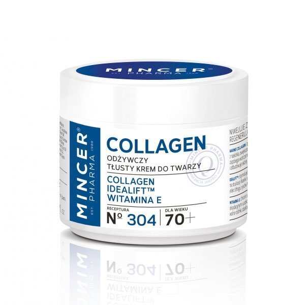 Toitev kreemjas näokreem Mincer Pharma Collagen 70+ 304 50 ml цена и информация | Näokreemid | hansapost.ee