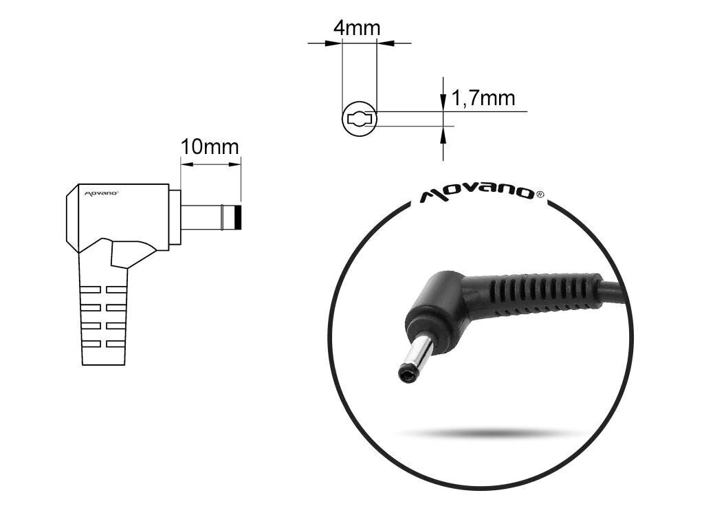 Mitsu 19.5V, 4.62A, 90W цена и информация | Sülearvuti laadijad | hansapost.ee