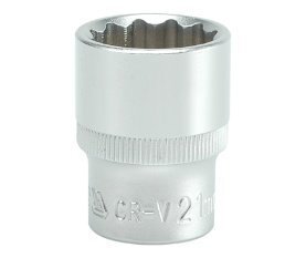 Торцевая головка 12-граней 21.0mm, 1/2 , CrV YATO цена и информация | Механические инструменты | hansapost.ee