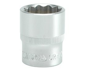 12-гранная головка, 23 mm, 1/2', CrV цена и информация | Механические инструменты | hansapost.ee