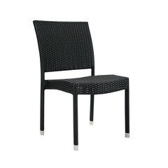 Стул уличный Wicker-3, черный цена и информация |  Садовые стулья, кресла, пуфы | hansapost.ee