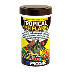 Helbed troopilistele kaladele Prodac Tropical Fish Flakes 1200ml 200g цена и информация | Корм для рыб | hansapost.ee